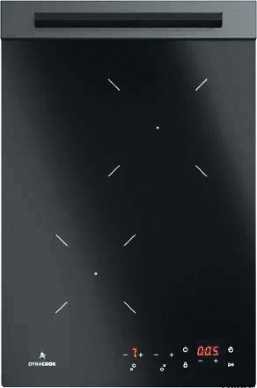 Innovativo piano di cottura per barche sicuro, facile da usare, ecologico ed elegante.I bruciatori sono posti sotto al piano di vetro, permettendo di riscaldare la superficie in maniera sicura e proteggendo la fiamma anche in ambienti esterni e ventilati.Ideale per essere installato anche su barche senza generatore.