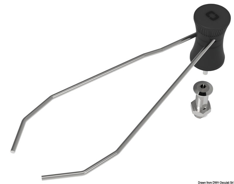 I bracci regolabili gli permettono di adattarsi a tutti i tipi di pentole, realizzato in AISI 316 e V0 nylon PA6 (plastica ignifuga).Basetta flush installabile su piani cottura o ripiani cucina con spessore da 2 mm a 42 mm.