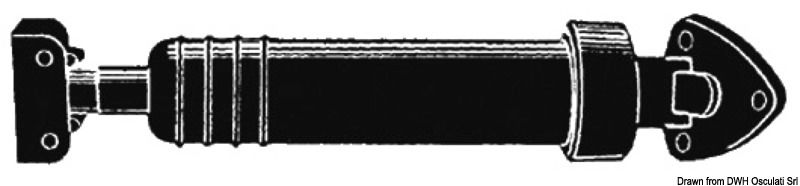 Cilindro supplementare per art. 51.235.12; 51.235.24. Quando si richiedono flap funzionanti con 2 coppie di cilindri ordinare, oltre al kit 51.235.12; 51.235.24, anche 2 cilindri 51.237.00 e 1 kit 51.240.00.