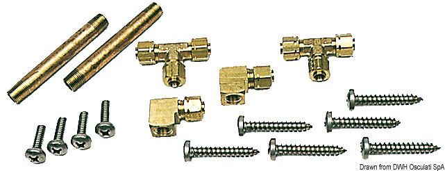 Cilindro supplementare per art. 51.235.12; 51.235.24. Quando si richiedono flap funzionanti con 2 coppie di cilindri ordinare, oltre al kit 51.235.12; 51.235.24, anche 2 cilindri 51.237.00 e 1 kit 51.240.00.