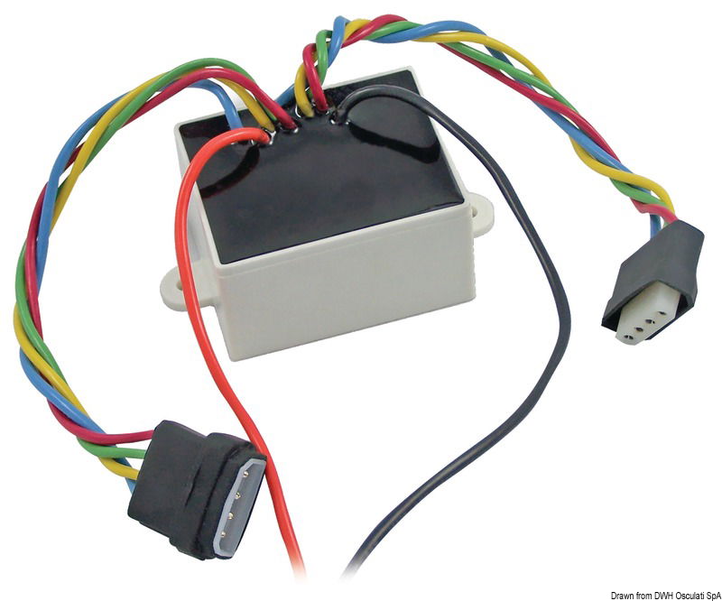 Utilizzato con i comandi modello 51.239.01; 51.239.03, serve ad evitare il danneggiamento della centralina, qualora vengano premuti contemporaneamente i pulsanti “Up e Down”, oppure in caso di doppia stazione di comando.