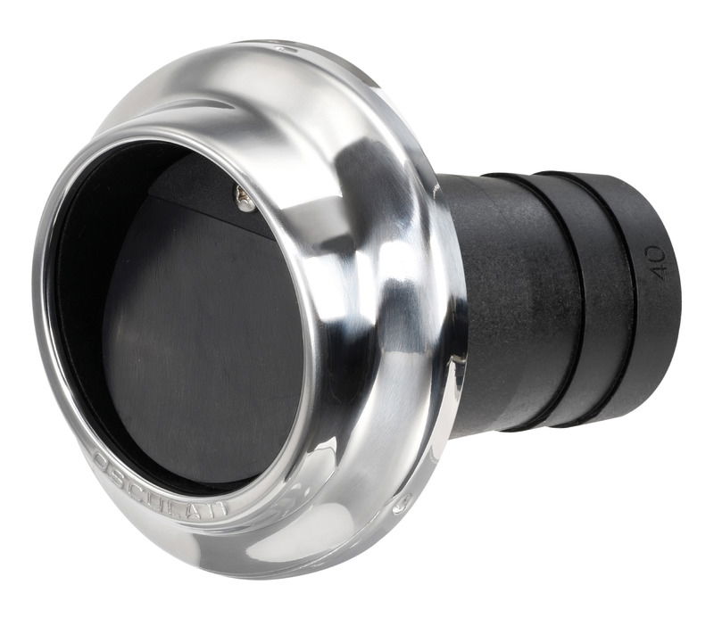 Fabbricati in tecnopolimero rinforzato e ghiera di finitura in acciaio inox 304 lucido. Viti completamente nascoste. Facile montaggio. Estetica full stainless steel.