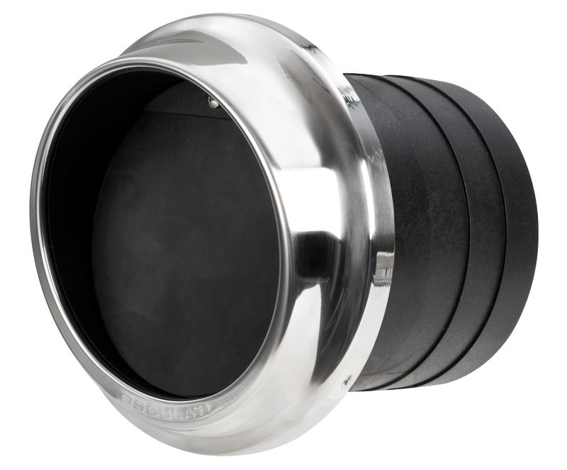 Fabbricati in tecnopolimero rinforzato e ghiera di finitura in acciaio inox 304 lucido. Viti completamente nascoste. Facile montaggio. Estetica full stainless steel.