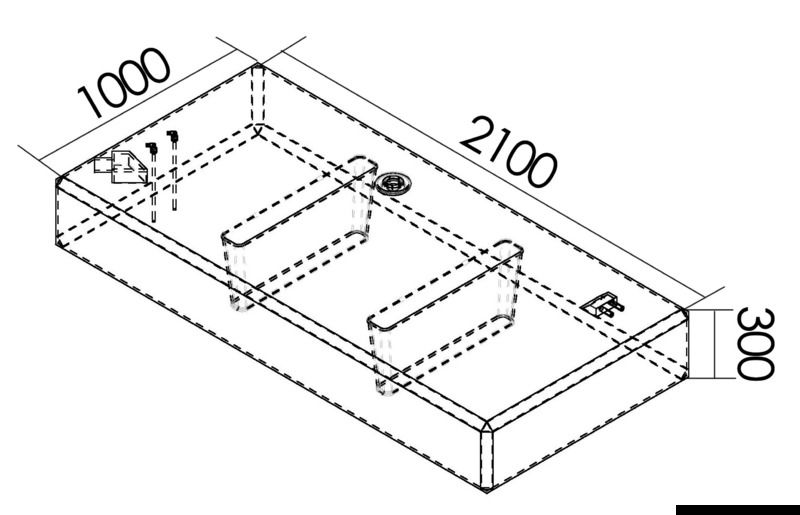 In polietilene reticolato omologato benzina, fabbricati secondo ISO 21487, certificati RINA CE. Completi sensori di livello 10-180 Ω già installati e testati.
