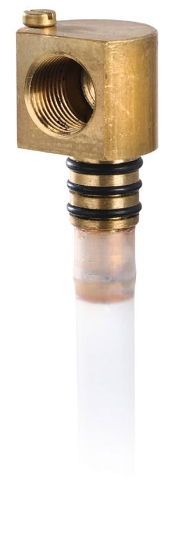 Pescante per serbatoi 52.035.xx, 52.036.xx e simili. Filetto femmina 3/8".Lunghezza massima 550 mm e tagliabile a misura.