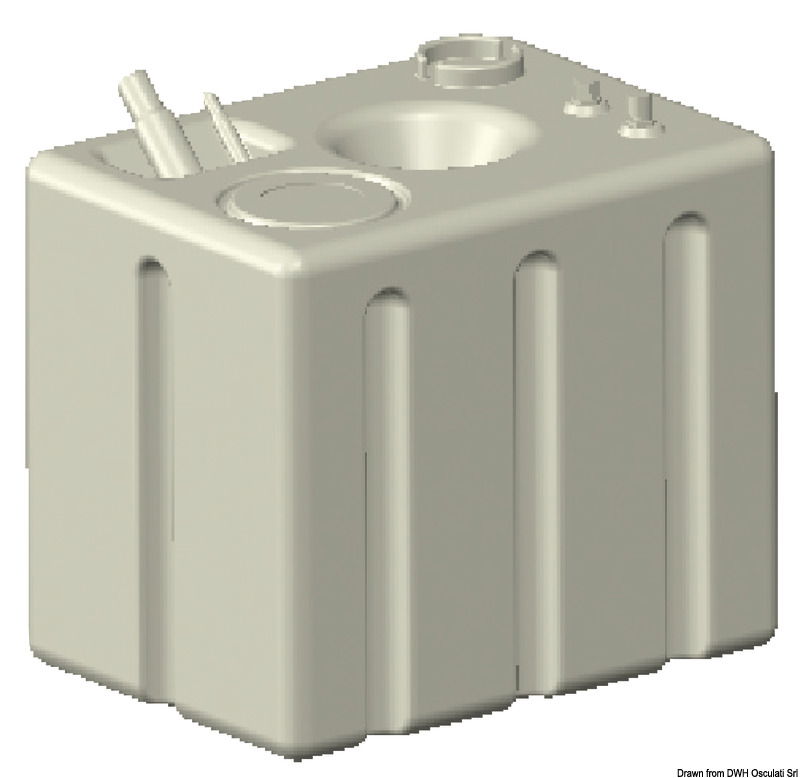 Fabbricato secondo ISO 21487. Certificati RINA - CE. Completo di pescante orientabile in ottone.Flangia protetta a 5 fori tipo VDO per installazione galleggiante (vedi 27.160.xx; 27.161.xx; 27.165.xx).