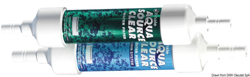 Filtro depuratore in linea per acqua potabile “Whale”.Tratta fino a 4.500 litri d’acqua, depurandoli da odori, batteri, funghi ecc.