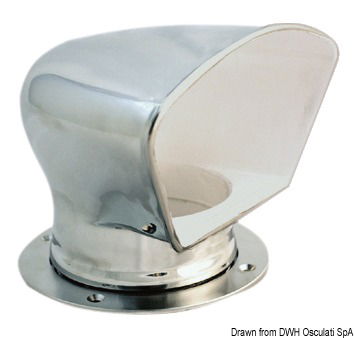 In acciaio inox AISI 316 lucidato a specchio, completa di tappo di chiusura a vite.