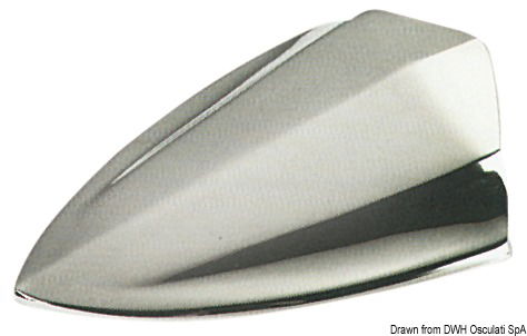 In ottone cromato, design moderno ed elegante.