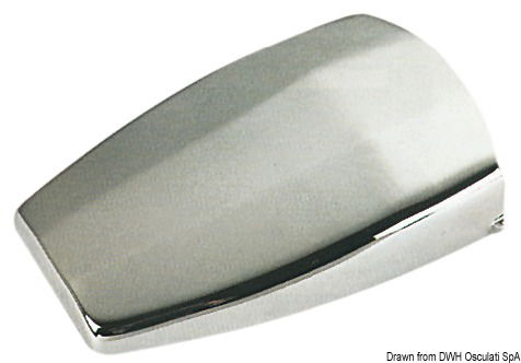 In ottone cromato, design moderno ed elegante.