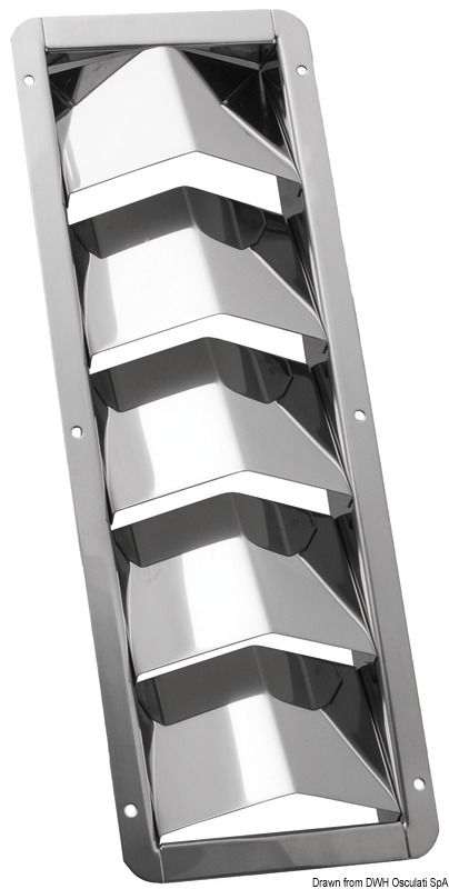 In acciaio inox di produzione "Japan”, per vano motori.