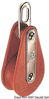 Tufnol HYE block 1 pulley 8x30mm EO