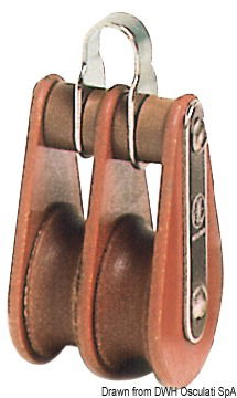 Tufnol HYE block 2 pulleys 16x60mm TB