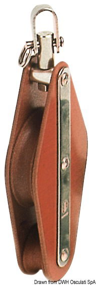 Tufnol HYE block 2 pulleys 8x30mm ZBW