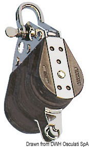 Carcassa in nylon nero più rinforzi in acciaio inox.