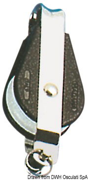 Serie rinforzata, in nylon nero e acciaio inox.