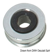 Con inserto plastico e sfere in nylon.