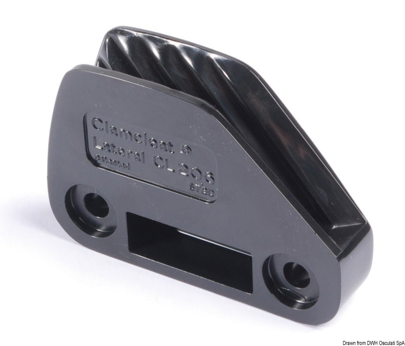 Per fissaggio laterale. Per scotte fino a 10 mm.