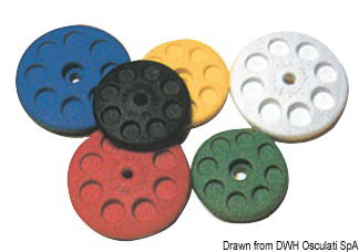 Usabili anche come fermo per le cime (rosso, verde, blu, giallo,nero).