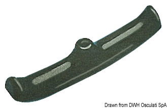 In nylon nero ,comoda e leggera, provvista di un invito da forare.