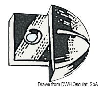 Rotaia in acciaio inox, con cursori inox e terminali in nylon.