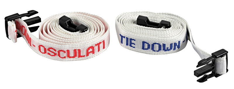 Fabbricati in poliestere UV resistente. Completi di fibbia in nylon a scatto regolabile. Kit di 4 pezzi.