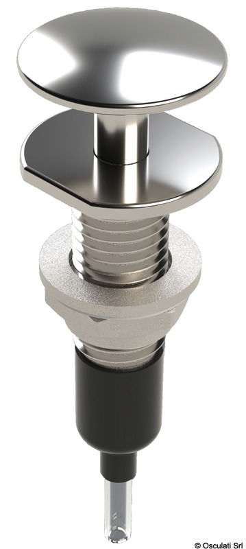 Funzioni:1) Attacco parabordi2) Bitta3) Traino sci / gonfiabiliFissaggio su piano, realizzato in acciaio inox AISI 316 lucidato a specchio.Carico di rottura 840 kg