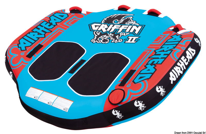 Versione ultra sportiva per uno o due passeggeri; rinforzo centrale in neoprene e 4 maniglie per supportare ogni tipo di evoluzione.Fabbricato in PVC elettrosaldato + nylon cordura + protezione in neoprene.Provvisto di speciale valvola per gonfiaggio/sgonfiaggio rapido.