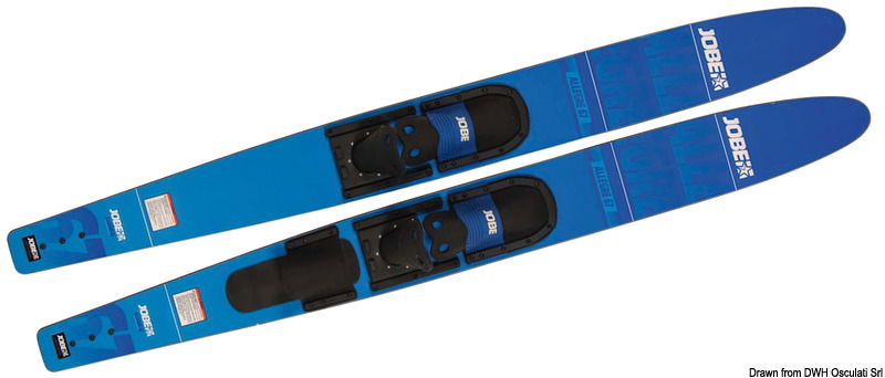 Sci combo adatti anche per monosci che per lo slalom entry-level. Fabbricati in poliuretano alta densità e laminato sottovuoto. Completi di attacchi regolabili in morbida gomma espansa, piede da 36 a 47, >55kg.