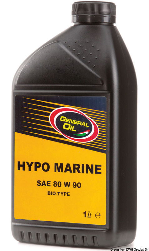 Olio sintetico biodegradabile per trasmissioni. per la lubrificazione dei piedi motori fuoribordo, gruppi poppieri e SAIL DRIVE. Soddisfa norme API GL-5, MIL-L-2105D.
