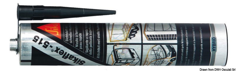 Non necessita di pre-trattamenti (PRIMER). E' un polimero ibrido a terminazione siliconica, è esente da solventi. Eccellenti proprietà di sigillatura, incolla bene metalli, ABS, vetroresina, legno.