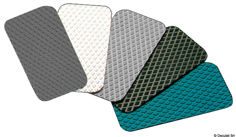 Piastre autoadesive in confezione espositiva da 2 pz.Rivestimento antisdrucciolo per coperte, pozzetti, di produzione inglese in conglomerato gomma-sughero.