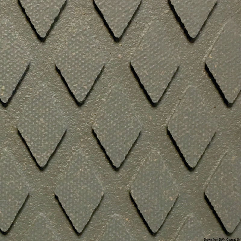 Rivestimento classico da coperta, cockpit e gradini scalette.Rivestimento antisdrucciolo per coperte, pozzetti, di produzione inglese in conglomerato gomma-sughero.