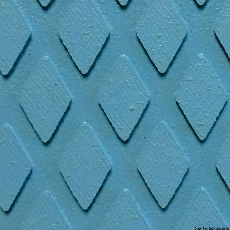 Rivestimento classico da coperta, cockpit e gradini scalette.Rivestimento antisdrucciolo per coperte, pozzetti, di produzione inglese in conglomerato gomma-sughero.