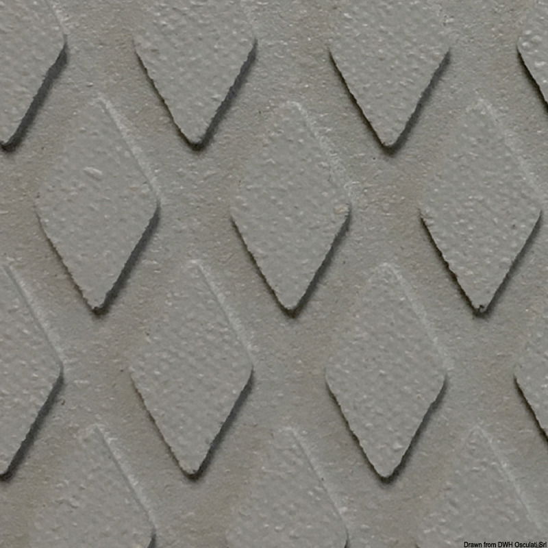 Rivestimento classico da coperta, cockpit e gradini scalette.Rivestimento antisdrucciolo per coperte, pozzetti, di produzione inglese in conglomerato gomma-sughero.