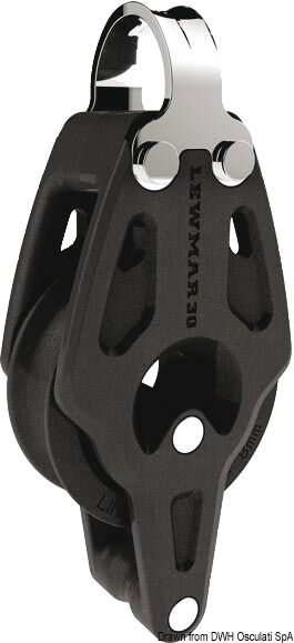 Control 30 single strap block w/becket