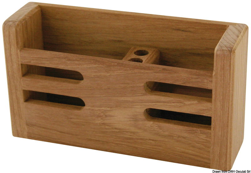 Multipurpose teak container 180x100x50 mm