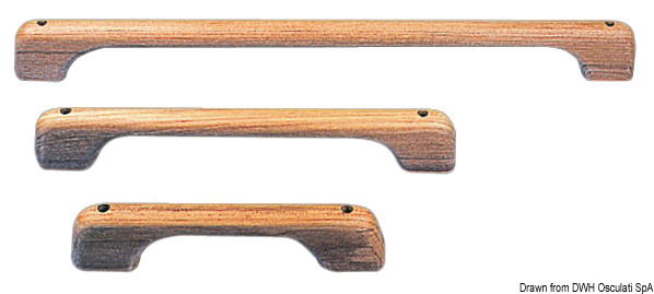 Teak towel bar 580x60x25 mm