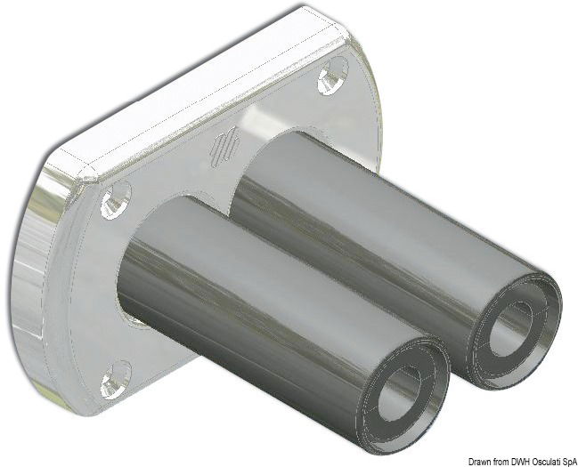 Bulkhead throughout bush chromed