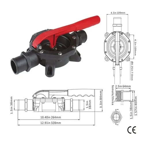 pompa saeflo manuale a membrana per svuotamento vano motore