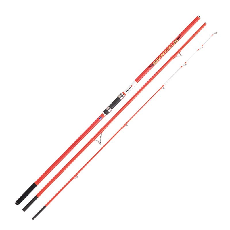 Canna da pesca ideale per il surfcasting, la nuova canna Akami Spartacus Surf incorpora l’innovativo sistema a doppio strato di carbonio alto modulo con una punta ibrida di ultima generazione. Grazie alla sua estetica, trattata con una vernice rosso riflettente di qualità giapponese, garantisce una luce unica che la rende facilmente individuabile nell’oscurità. Anelli Fuji Low Rider e porta mulinello Fuji DPS.Fusto in High Modular Carbon Anelli doppio ponte Fuji Low Rider Placca porta mulinello Fuji DPS Impugnatura in EvaCustodia Akami Premium