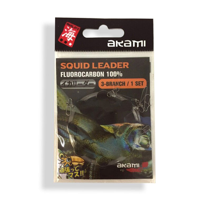 Il AKAMI SQUID LEADER 3-BRANCH è una montatura da eging appositamente progettata per ottimizzare le prestazioni durante la pesca delle totanare. Realizzata in fluorocarbon, offre una combinazione ideale di resistenza e trasparenza, rendendola quasi invisibile sott'acqua. L'uso del moschettone aggiunge praticità, consentendo di cambiare rapidamente le totanare o attaccare altri accessori senza dover rifare l'intera configurazione. La scelta di materiali di alta qualità assicura una maggiore durata e affidabilità, anche in condizioni marine impegnative. Grazie al AKAMI SQUID LEADER 3-BRANCH, avrai un accessorio affidabile e efficace per catturare le prede desiderate con facilità e precisione durante la pesca delle totanare.