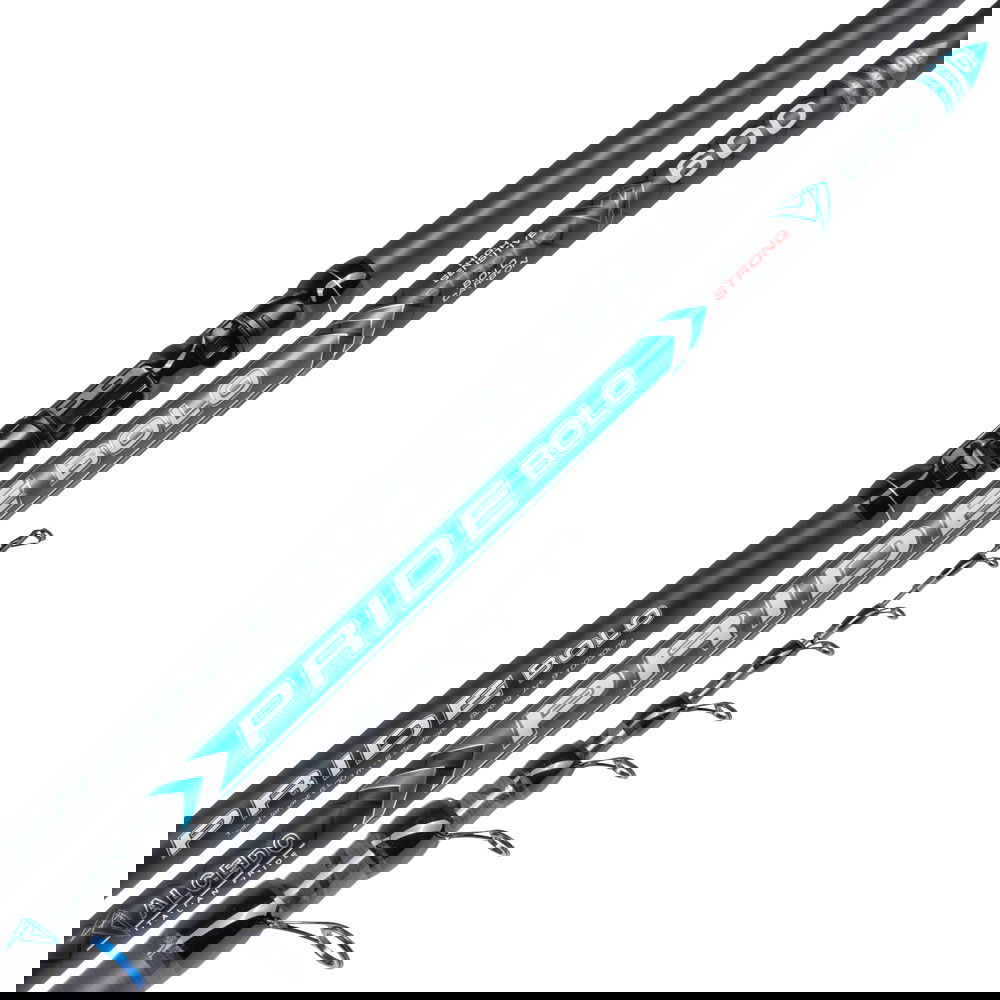 ALCEDO PRIDE BOLO EVO, eccellente canna bolognese strong realizzata in carbonio ad alto modulo con doppia spirale di rinforzo. Adatta sia per la pesca in mare che in acqua dolce, è montata con anelli SiC e componenti di alta qualità, offrendo un ottimo rapporto qualità-prezzo. La Pride Bolo Evo è ben bilanciata e molto resistente, ideale anche per affrontare pesci di buone dimensioni e condizioni difficili.