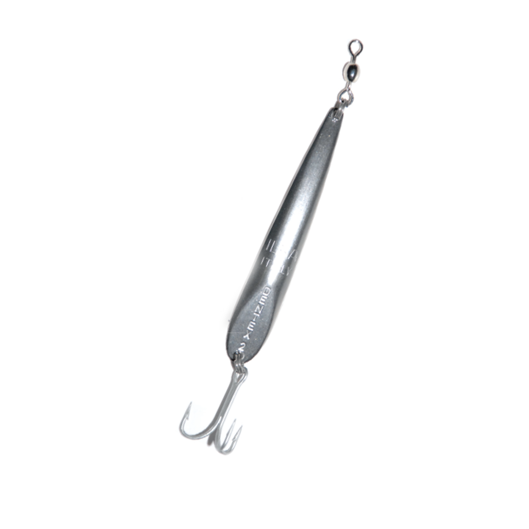 Odulante estremamente versatile (traina, spinning) per la pesca in mare, realizzato in acciaio Inox AISI 316 con girella nichelata ed ancoretta anti corrosione Perma Steel. Disponibile in diverse misure.