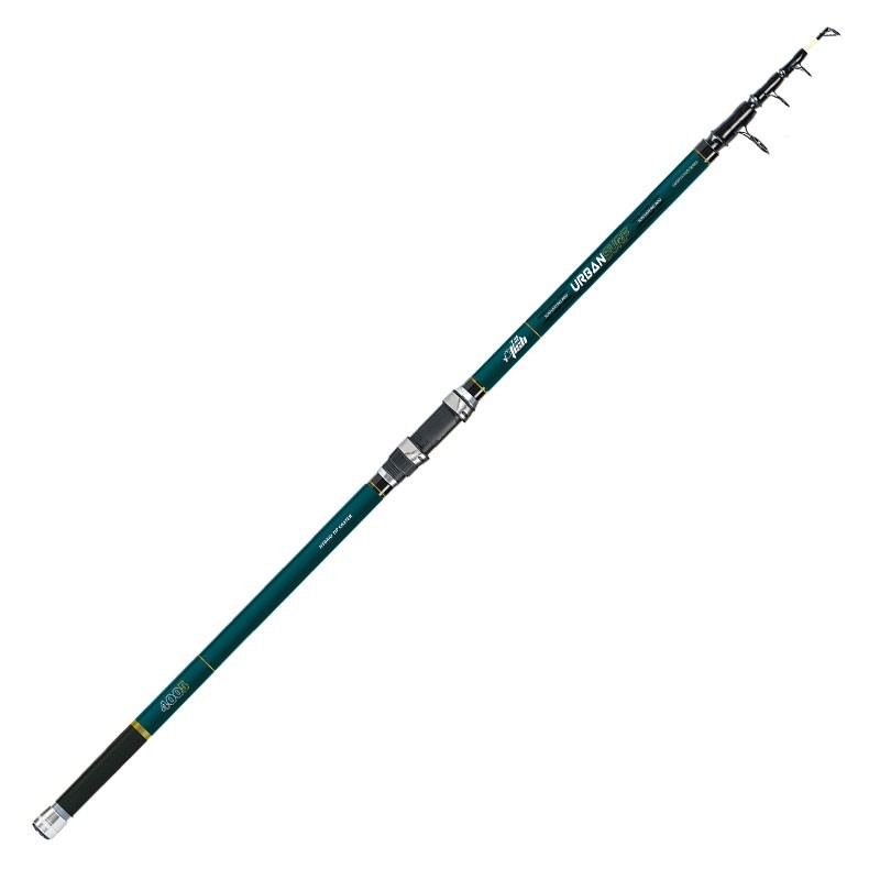 Canna da pesca, Urban Surf, è ideata per il surfcasting, 100% fiberglass con azione progressiva 80-160 grammi. È stata assemblata con anelli legati e porta mulinello a vite. Ideale per esperti e principianti.Fusto in FiberglassAnelli doppio ponte