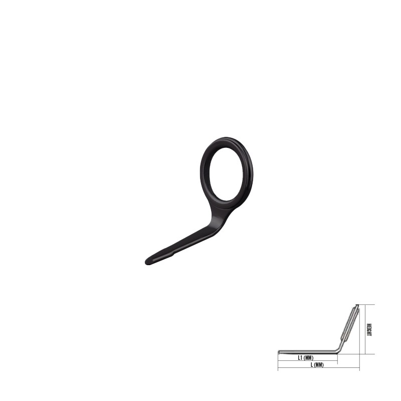 Guida monoponte con struttura 304 Stainless Steel, Black Adaman Coating.