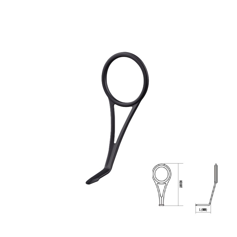 Guida monoponte con struttura 304 Stainless Steel, Black Adaman Coating.