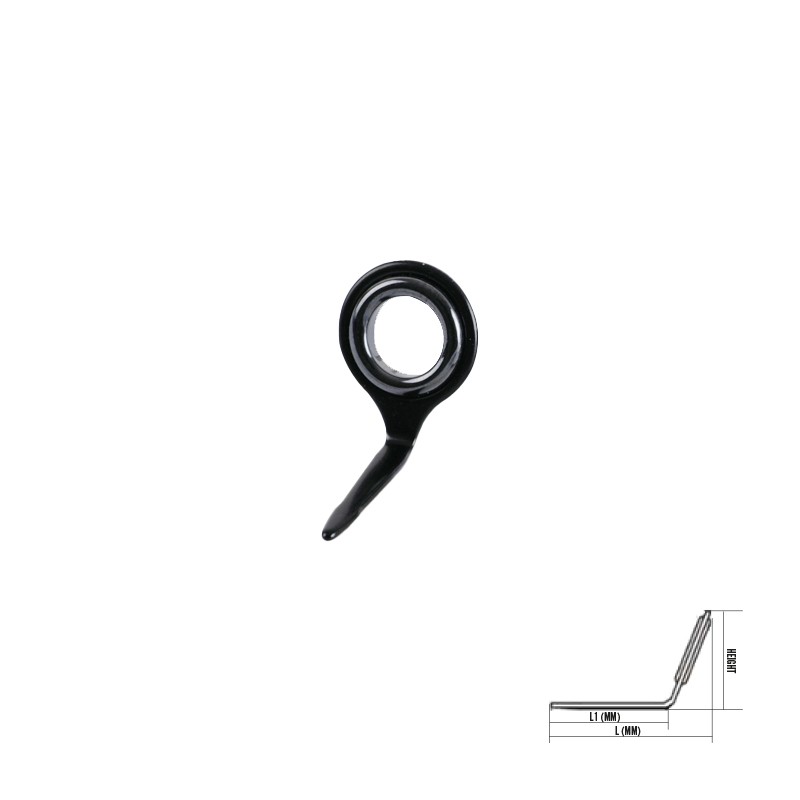 Guida monoponte con struttura 304 Stainless Steel con pietra black.