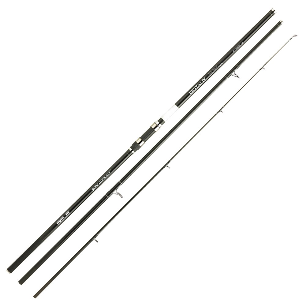 Nuova canna da pesca Botany Bay, progettata per il Surfcasting con fusto in carbonio, ben curata nei dettagli e nel montaggio, design semplice e decisamente essenziale. Cima molto sensibile, anelli rinforzati, placca porta mulinello a vite ed impugnatura antiscivolo.
