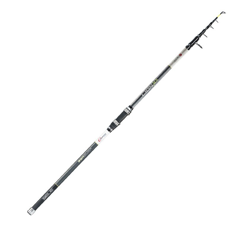 Canna da surfcasting con fusto in fiberglass ed azione progressiva fino a 200 grammi. Lion MX è una canna da pesca montata con anelli legati e placca porta mulinello a vite. Ideale per qualsiasi pescatore.Fusto in FiberglassAnelli doppio ponte